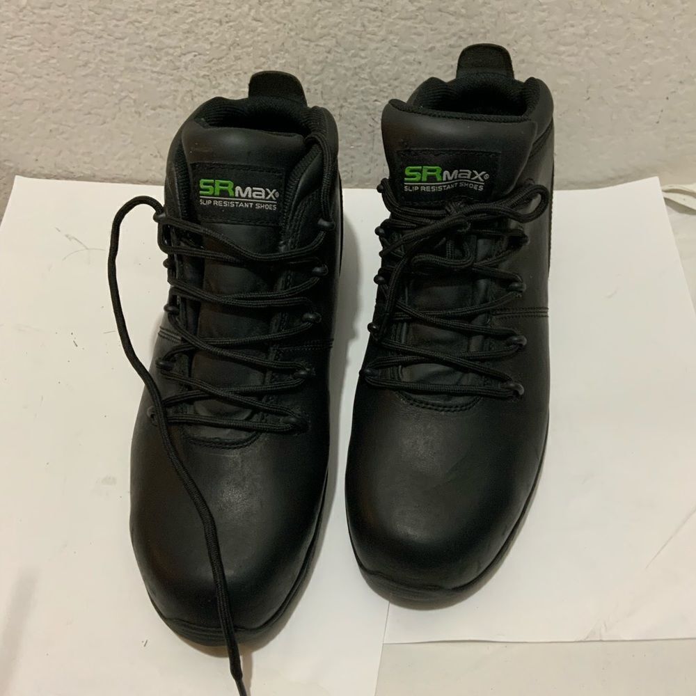 SRmax Slip Resistant Mens Ankle Shoes SRM 2570 EW Grip Size 12/46